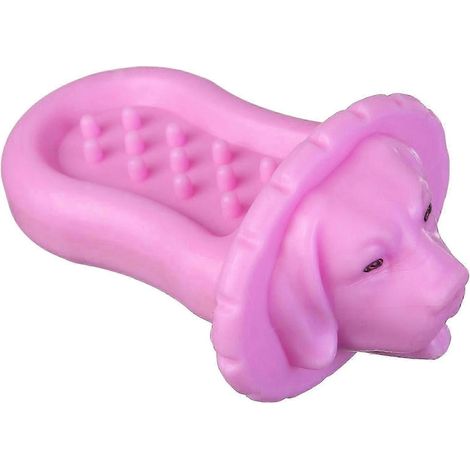 Hundeleckmatte, Welpenkauspielzeug, interaktiver Hundekäfig, Futternapf mit Anti-Schlinger, geeignet für aggressive Kauer, Zwinger-Pink (1/5)