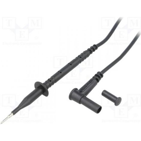 Chauvin Arnoux Messleitung 4 mm Sicherheits-Stecker 4 mm Sicherheits-Buchse 0.85 m Schwarz 1 St.