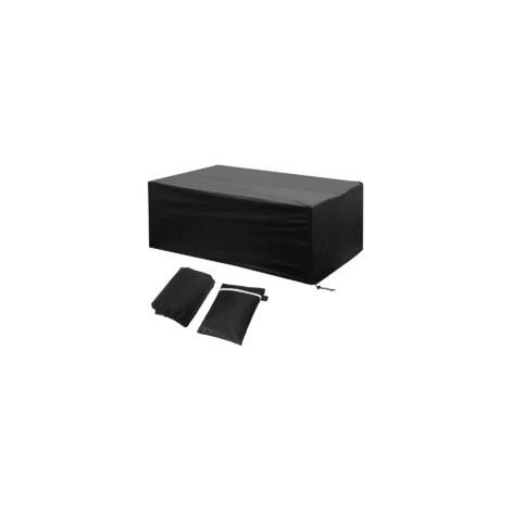 Housse de Protection Mobilier Exterieur 242x162x100cm Etanche Coupe-Vent Poussière Tissu Oxford Noir Housses de Meubles avec Boucle de Verrouillage Bâche Salon de Jardin pour Table Chaise- Crezuo (1/4)
