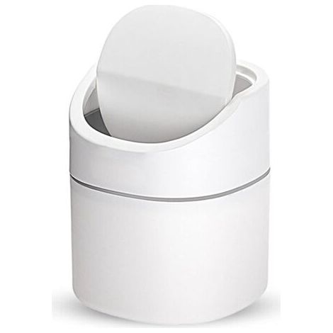 Petite Poubelle de Table, Mini Poubelle de Bureau Cuisine, Poubelle de bureau, utilisée dans le salon, la chambre et le bureau, poubelle intérieure en plastiquePetite Poubelle de Table (1/5)