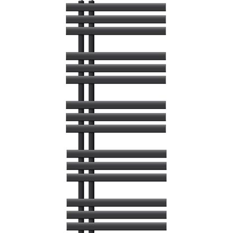 ECD Germany Iron EM Design Badheizkörper - 500 x 1200 mm - Anthrazit - Designheizkörper Paneelheizkörper Heizkörper Handtuchwärmer Handtuchtrockner Heizung Radiator (1/5)