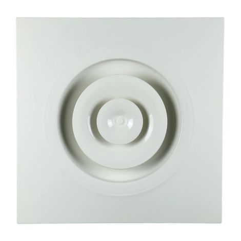 Diffuseur soufflage réglable circulaire acier blanc dalle 600x600 A842 TP D200 ALDES 11051372