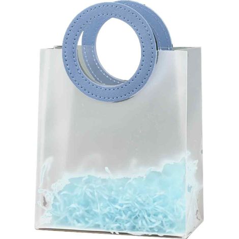 Sac cadeau givré transparent en plastique pour la fête de Tanabata, sac à main, sac cadeau d'anniversaire, sac cadeau de mariage (1/5)