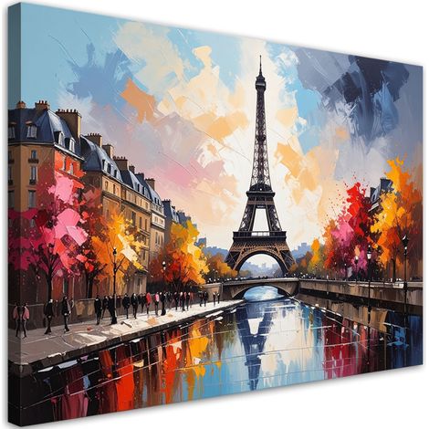 Bild auf Leinwand Eiffelturm in den Herbstfarben von Paris 30x20 (1/5)