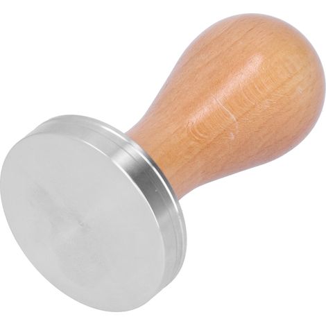 Tasseur à café 51mm en acier inoxydable, presse à poudre avec manche en bois, outil de pressage manuel (1/5)