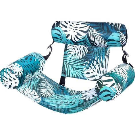 Amaca galleggiante per piscina, sedia gonfiabile da nuoto per piscina, boe gonfiabili con braccioli, 76x40,5x60,9 cm (1/5)