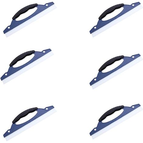 6-piece super flexible silicone squeegee set, car water blade, wiper, shower squeegee, car windshield, window, mirror, glass door (1/4)