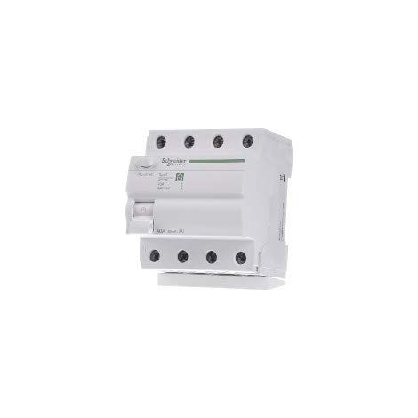 SCHNEIDER ELECTRIC 1334360 DISYUNTOR DE ALQUILER DIFERENCIAL RESI9 3P+N 40A 30MA TIPO A BLANCO R9R22440