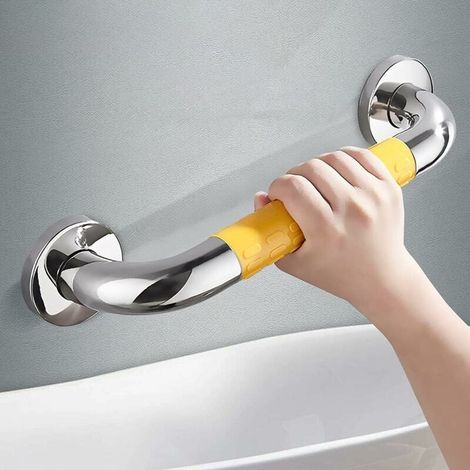 Shower grab bar, non-slip grab bar, wall-mounted stainless steel grab bar, shower or toilet safety grab bar for bathtub, bathroom, kitchen, and stairs (30 cm) (1/5)
