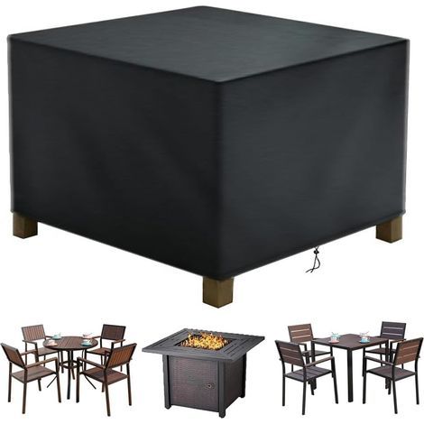 Housse Salon de Jardin,Housse de Table Jardin Rectangulaire,Couverture de Protection Meubles Bâche Salon de Jardin Imperméable Anti-UV,420D PVC Tissu Oxford Bache Table Exterieur (12012072cm) (1/5)