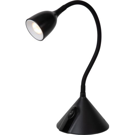 Lampe de bureau - Ø 12,8 cm - LED - 1x3,2W 3000K - Noir (1/5)