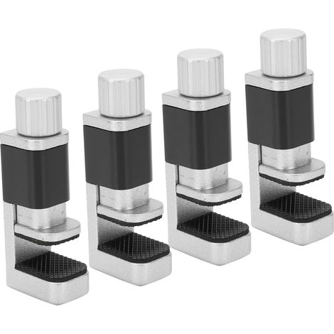 4 fixations métalliques pour plaque téléphone, pinces de serrage écran antidérapant, support équilibre multi-usage (1/5)