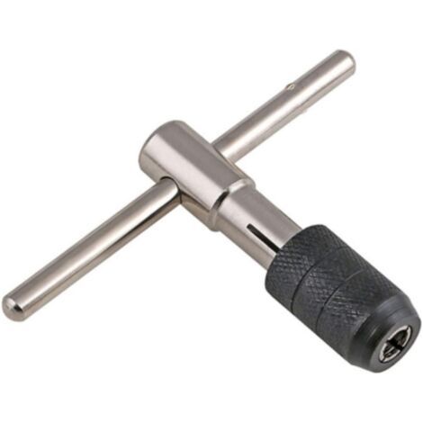 Type T Machine clé à Main Robinet Filetage tarauds alésoir Foret M3-M8 Support de Robinet Outil à Main Ensemble de tarauds et filières Accessoires (1/4)