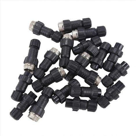 Connecteur avion GX16 2 broches, 10 ensembles M16 QL16, prise ronde 16mm en plastique, pour câblage électronique, connecteur mâle-femelle robuste. (1/5)