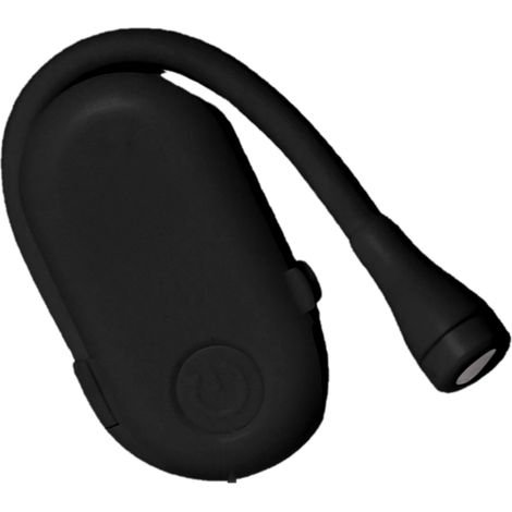 Ortviai Lampe de lecture clipable 3 W, rechargeable USB, réglage continu de l’intensité, noir (1/5)