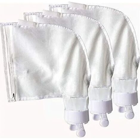Set mit 3 Ersatz-Netzbeuteln aus Nylon. Kompatibel mit Polaris 280, 480, K13 und K16. Mit Reißverschlussöffnung für einfache Reinigung.