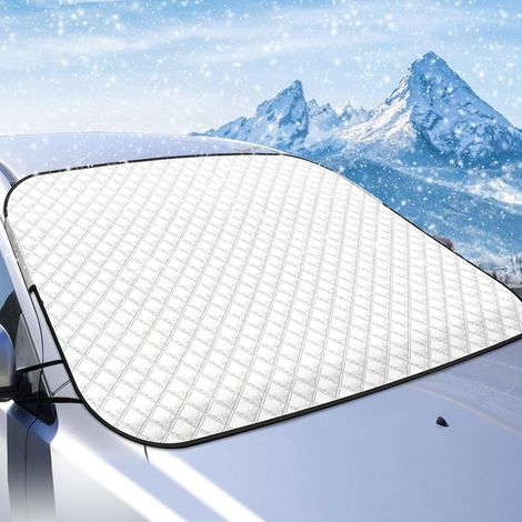 145 x 110 cm Pare Soleil Voiture Pare Brise Avant, Protection Parfaite de l'intérieur de la Voiture Contre Les Rayons UV et la Chaleur, Pliable