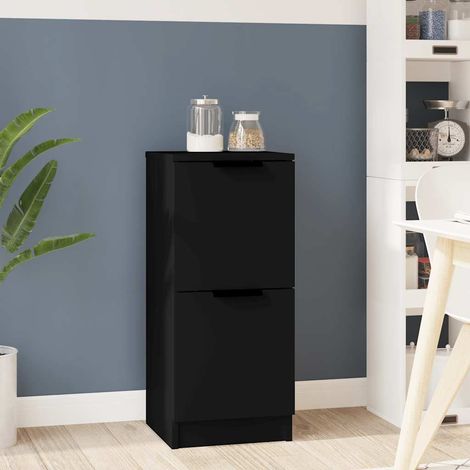 Sideboard Schwarz 30x30x70 cm Holzwerkstoff vidaXL (1/5)