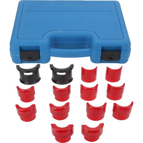 Kit 4 pièces outil d'installation joint de fourche avant 35-50mm, acier carbone universel, pour moto et vélo, extracteur de cache poussière, réparateur suspension. (1/5)