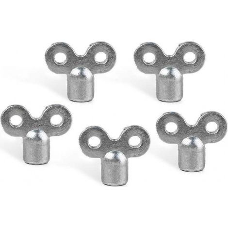 Lot de 5 Cle Purge Radiateur, Cle Radiateur, Purgeur Radiateur, Clé de Purge Radiateur pour une Purge Facile et Efficace (1/5)