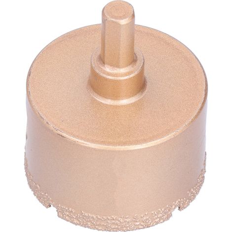 Scie cloche de 55 mm (2,2 pouces) de diamètre, tranchante, durable, stable et sûre pour le brasage. Convient pour le verre, le marbre et le granit. (1/5)