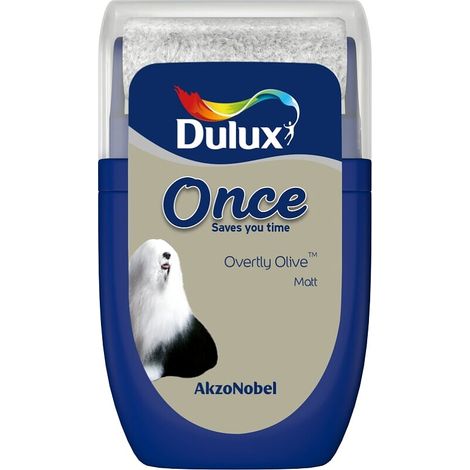 Dulux Retail Once Matt Tester Paint Pot - 30ml - Overtly Olive
