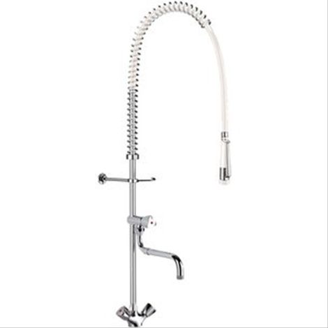 Mélangeur de prélavage monotrou M1/2'' Delabie sans robinet de puisage