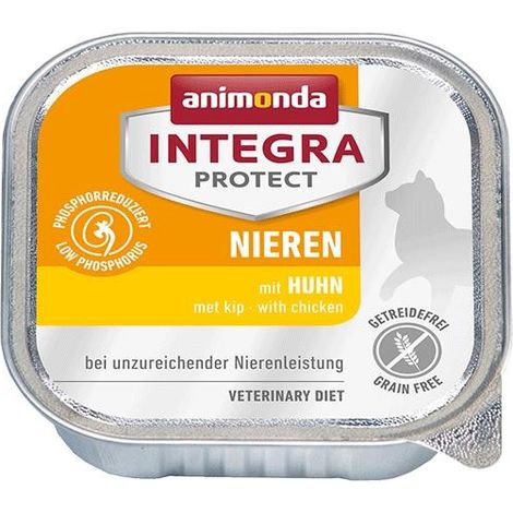 Animonda Integra Protect - Nourriture pour chats souffrant de problèmes rénaux, poulet 100 g