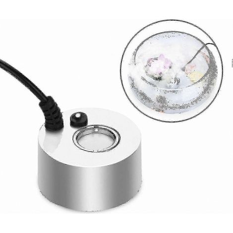 Humidificateur/atomiseur haute puissance 24 V en métal, idéal pour les bassins, aquariums, jardins et Halloween, avec (argent) TW P20 (1/5)