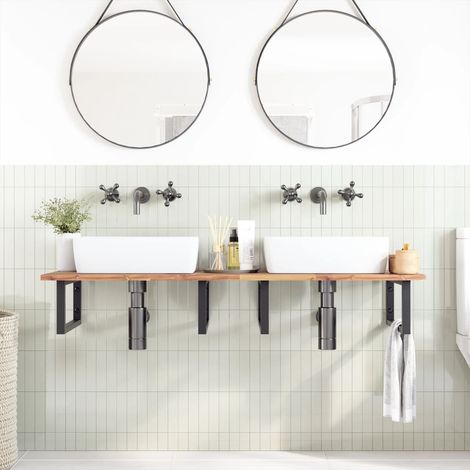 Maison Exclusive - Waschtischplatte Unbehandelt 140x50x2 cm Massi