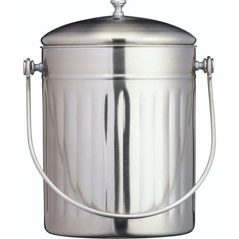 Kitchen Craft - Edelstahl-Kompostbehälter (5 L)