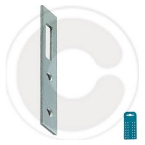 cf 4 pcs plaques droites pour A lA ments muraux Plaque en acier galvanisA  19x80 mm