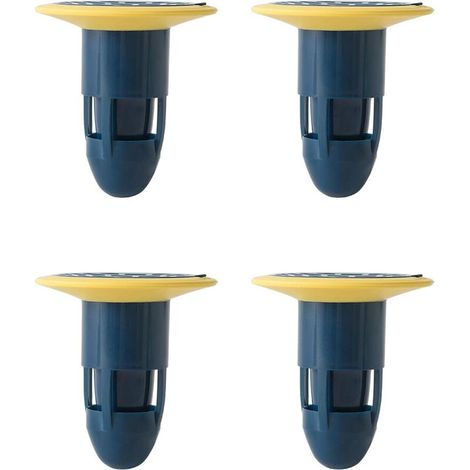 4 Pack Anti-Odor Deodorant for Shower Floor Cleaning, Hotel, Kitchen, Bathroom (Blue)