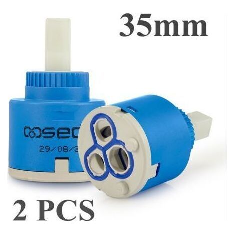 Cartucho cerámico IAM de 35 mm (2 unidades) para accesorios de una sola mano. (1/5)