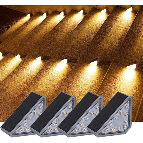 de lampes solaires d'extérieur pour escaliers jardin à LED jardins allées et terrasses Lot 4 (1/5)