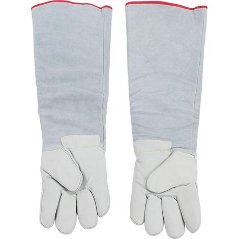 Gant de protection contre les liquides cryogéniques, résistant aux perforations, en cuir de vache épais pour des environnements de travail extrêmement froids, manipulation d'extincteurs de 23,6 pouces (1/5)