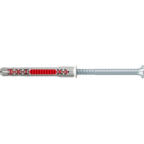 Fischer 562149 DuoXpand Tassello di espansione bimateriale 8x80 mm con vite premontata colore Grigio