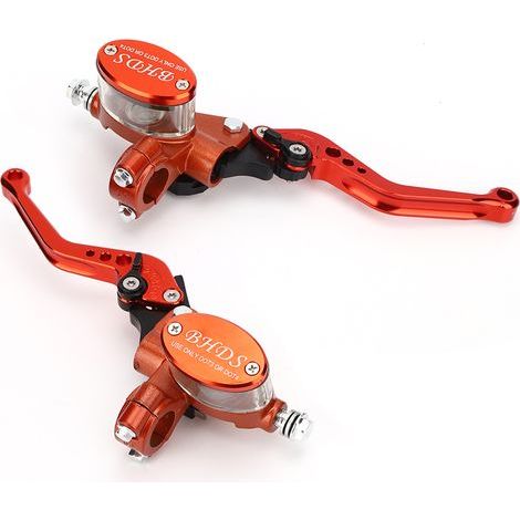 Brake Clutch Lever, 1 Pair of Universal Motorcycle Brake Clutch Lever Master Cylinder Hydraulic Pump Brake 22mm.