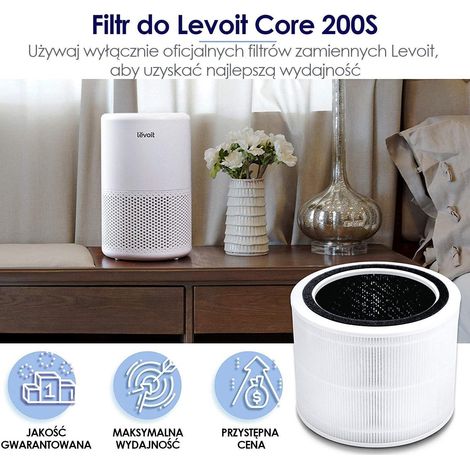 Levoit Core 200S HEPA Filter Weiß Hochwertig (1/3)