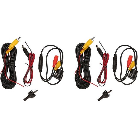 2x Auto-Rückfahrkamera, 8-LED, runde Rückfahrkamera, 170°-Rücksicht, HD-Nachtsicht, universell (1/5)