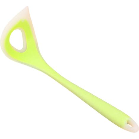 Cuillère à boulettes de viande en silicone, outil de pressage pour la cuisine à domicile, long manche, facile à nettoyer, ustensile efficace pour faire des boulettes de viande avec suspension-A