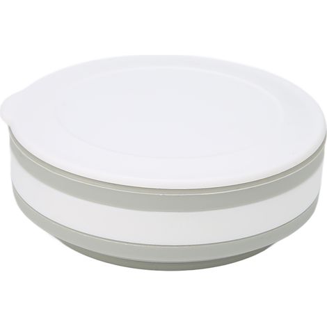 Gobelet à café pliable en silicone, réutilisable et portable, idéal pour le camping et le sport, gris, 270 ml (1/5)