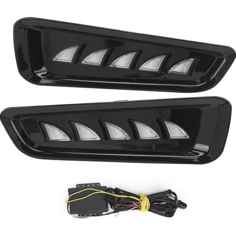 Jeffergarden Feu de jour LED ambre pour Ford F150 Raptor 1819, 2 pièces, Signal antibrouillard, 3 couleurs (1/5)