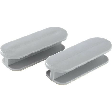 Sets de poignées et serrures poignée de porte instantanée auto-adhésive pour fenêtre de porte Accessoires de porte en verre Creative Home (2pcs,gris) (1/5)