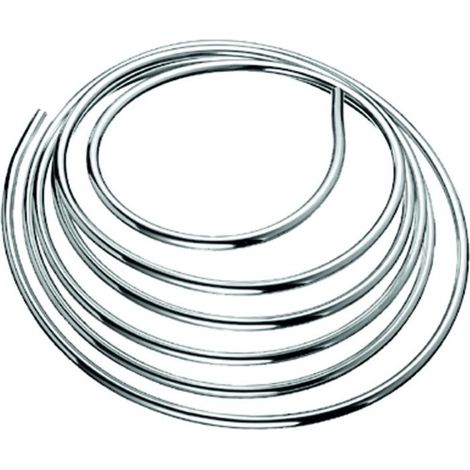 Schell tubo flessibile in rame. anello di 5 metri. cromo d-10mm