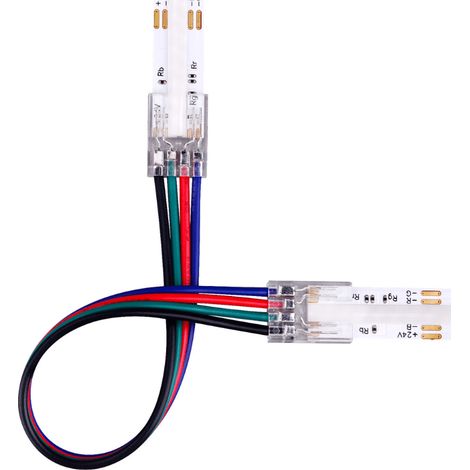 Connecteur Double Pour Ruban COB RGB 10 mm - SILAMP (1/2)
