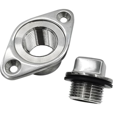 Stainless steel 316 diamond-shaped water plug for boats, yachts, stern area, boat accessories, 1-inch plug, 25