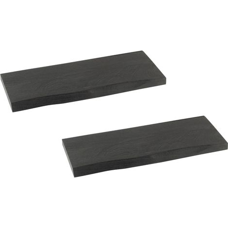 Etagère murale rectangulaire en bois d'acacia L70 (lot de 2) - EDGAR (1/3)