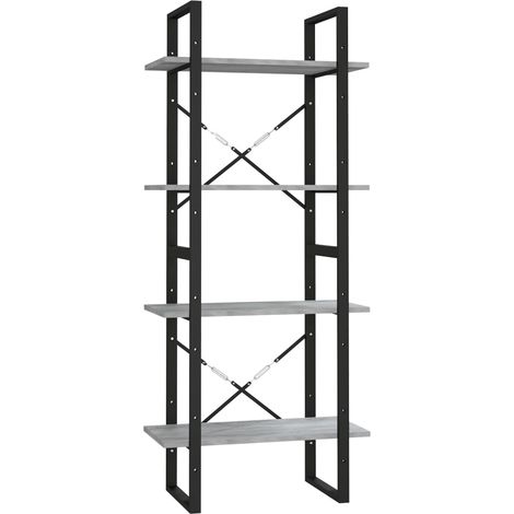 Maison Exclusive - Libreria 4 Ripiani Grigio Sonoma 60x30x140 cm Legno Multistrato