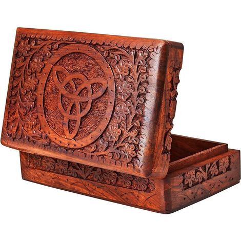 [PRODUIT RECONDITIONNE] Ajuny Boîte à bijoux en bois de rose
